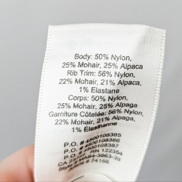 WILFRED Alessia Cardigan Mohair Alpaca Wool White Aritzia XXS - Picture 11 of 11